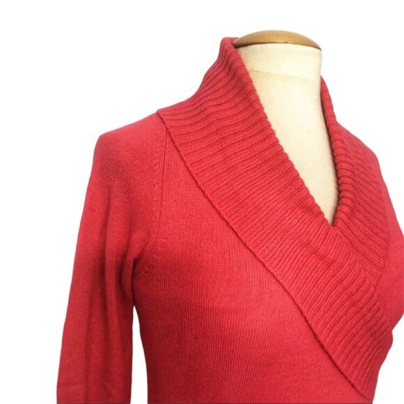 Twik Simons Shawl Collar fitted sweater M - Picture 3 of 9